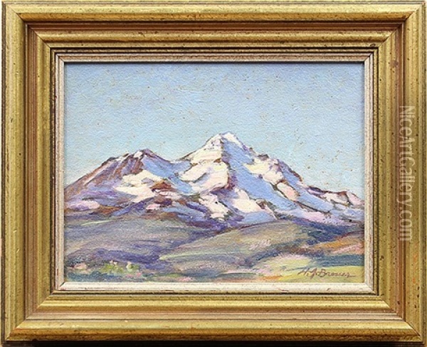 Bishop's Peak Oil Painting - Henry Joseph Breuer