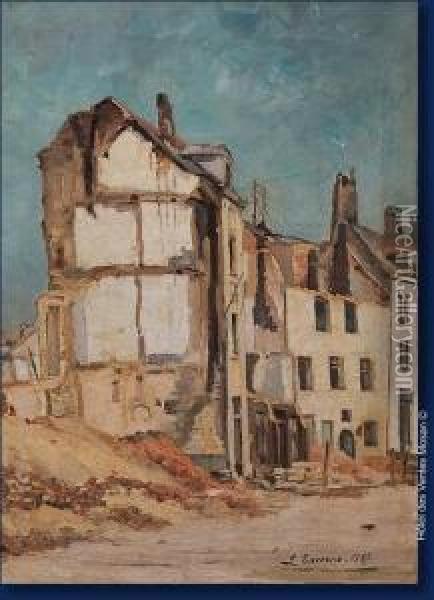 Rue En Ruine Oil Painting - Louis Taverne