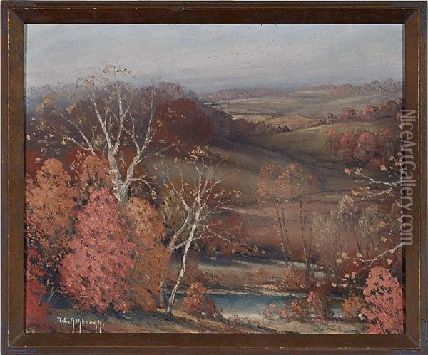 Landscape With Sycamore And Stream Oil Painting - William Ashbaugh