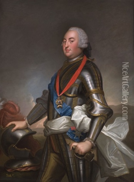 Bildnis Der Herzogs Louis Philippe Von Orleans Oil Painting - Jean Marc Nattier
