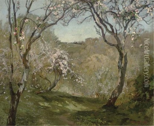 Spring Blossom Oil Painting - Reginald Rex Vicat Cole