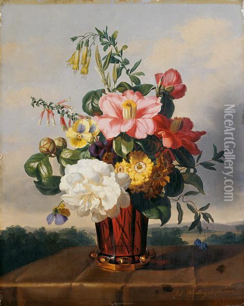 Bouquet De Flores Oil Painting - Anton Hartinger