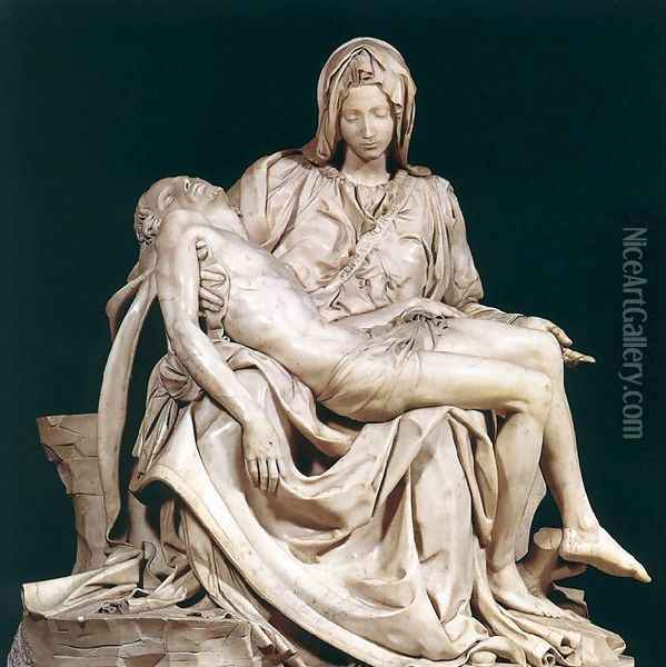 Pietà Oil Painting - Michelangelo Buonarroti