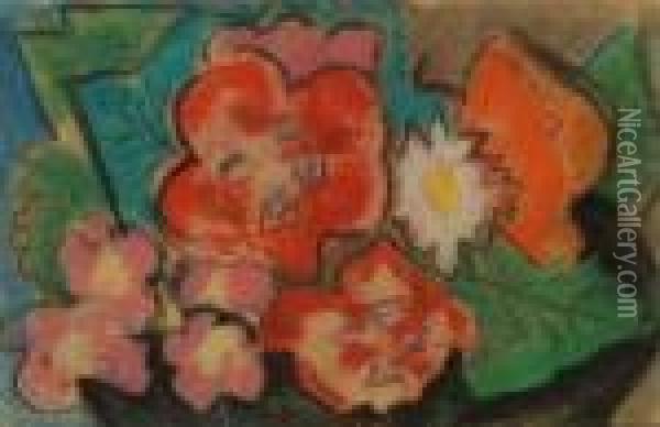 Floral Still Life Oil Painting - Agnes Weinrich