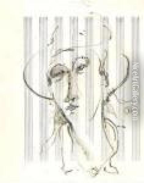 Ritratto Di Donna Con Cappello Oil Painting - Amedeo Modigliani