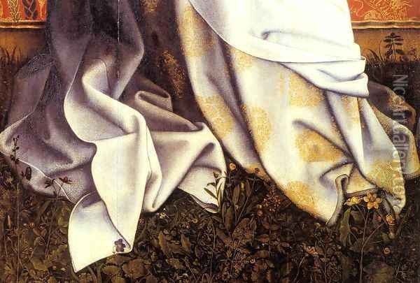 Virgin and Child (detail) Oil Painting - Robert Campin