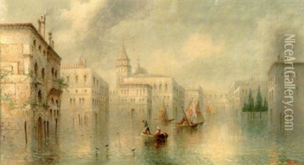 Venetian Capriccio Oil Painting - James Salt