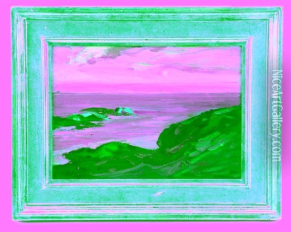 Sea + Coast Oil Painting - Charles Herbert Woodbury
