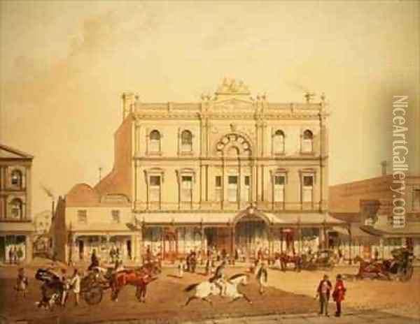 Royal Arcade Melbourne Oil Painting - Samuel Thomas Gill