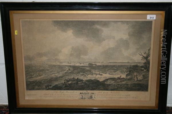 View Of Languard Fort In Suffolk Oil Painting - Thomas Gainsborough