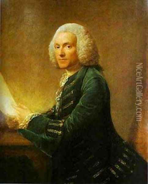 Portrait Of Dr William Hunter 1760 Oil Painting - Allan Ramsay