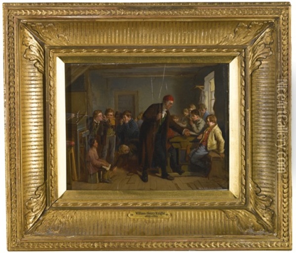 The Naughty Pupil Oil Painting - William Henry Knight