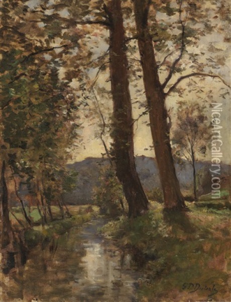 Waldbach Oil Painting - Pierre Georges Dieterle