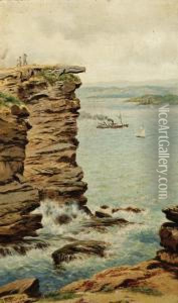 The Gap, South Head, Port Jackson Oil Painting - James Alfred Turner