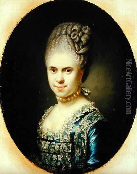 Portrait of Dorothea Maria Lienau Oil Painting - Jens Juel
