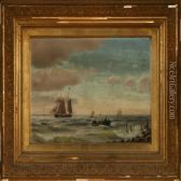 Marine Oil Painting - Carl Johan Neumann