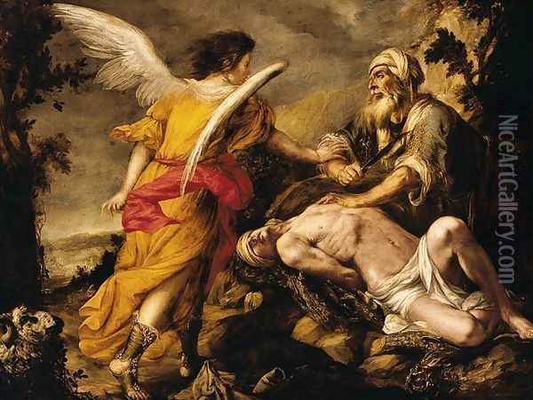 The Sacrifice of Isaac 1657-59 Oil Painting - Juan De Valdes Leal