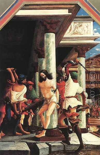 The Flagellation of Christ 1518 Oil Painting - Albrecht Altdorfer