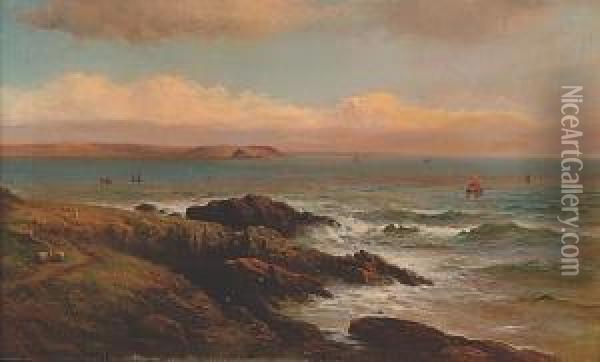 Across The Bay Oil Painting - George Henry Jenkins