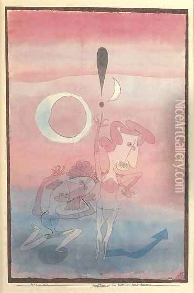 Hauptszene aus dem Ballet 'Der falsche Schwur' Oil Painting - Paul Klee