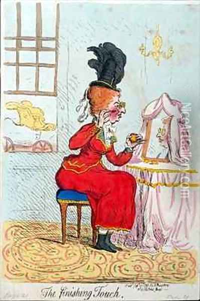 The Finishing Touch Oil Painting - James Gillray