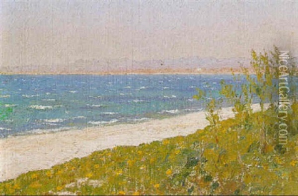 Coastal View Oil Painting - Alexandre Roubtzoff