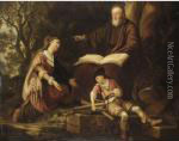 La Famiglia Di Abramo Oil Painting - Rembrandt Van Rijn