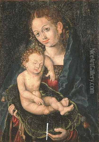 The Virgin and Child 2 Oil Painting - Lucas The Elder Cranach