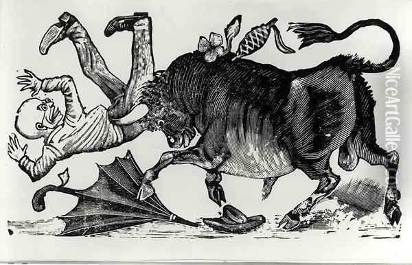 Don Chepito Torero, from Les Aventues de Don Chepito Oil Painting - Jose Guadalupe Posada