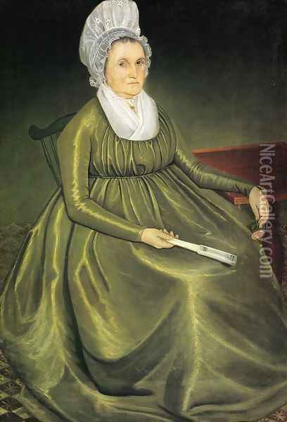 Mrs. Ephraim Starr (Hannah Beach) Oil Painting - Simon Fitch