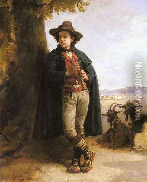 The Shepherd Boy Oil Painting - Isidore Alexandre Augustin Pils