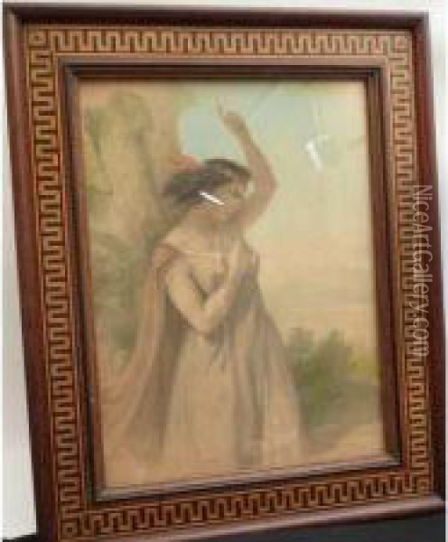 Femme Dans Un Paysage Oil Painting - Gustave P. Staal