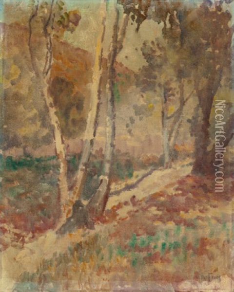 Hillside Near Foster, 1933 Oil Painting - Charles Arthur Fries
