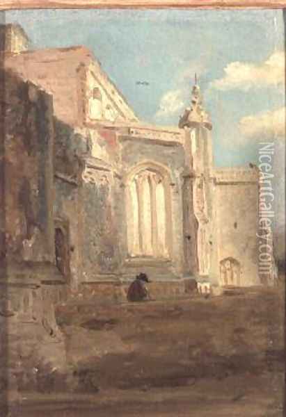 East Bergholt Church 2 Oil Painting - John Constable