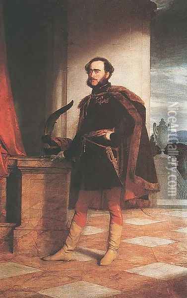 Portrait of Count Istvan Szechenyi 1836 Oil Painting - Friedrich Ritter von Amerling