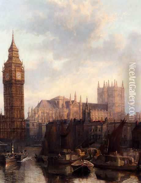Westminster Oil Painting - John Macvicar Anderson