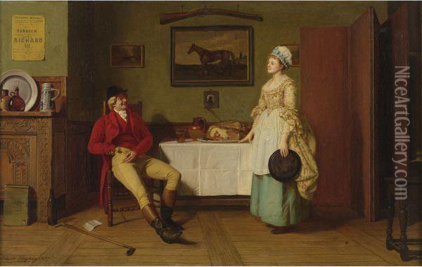 Roast Beef Of Old England Oil Painting - Edwin Hughes