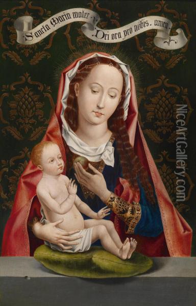 The Madonna Ofthe Apple Oil Painting - Hans Memling