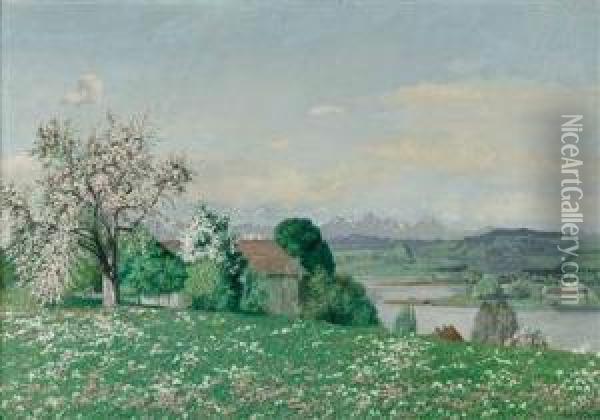 Fruhling In Oberbayern Oil Painting - Philip Graf