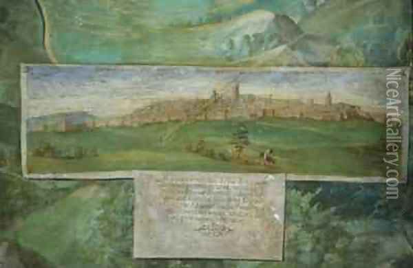 A walled city Oil Painting - Egnazio Danti