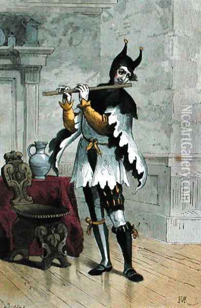 Jester in the Sixteenth Century Oil Painting - Stablo