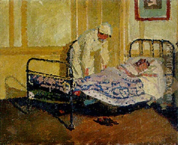 The Nurse Oil Painting - Walter Sickert