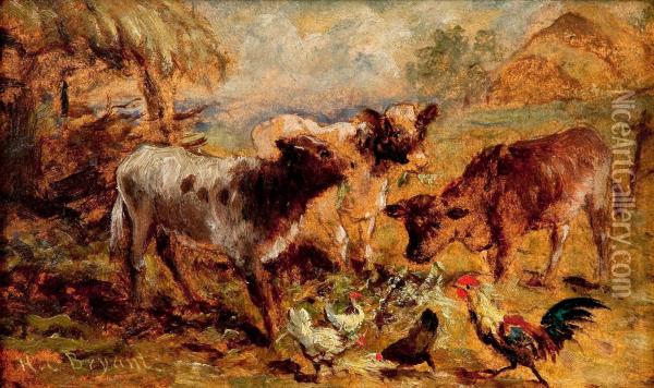 Animals Oil Painting - Henry Charles Bryant