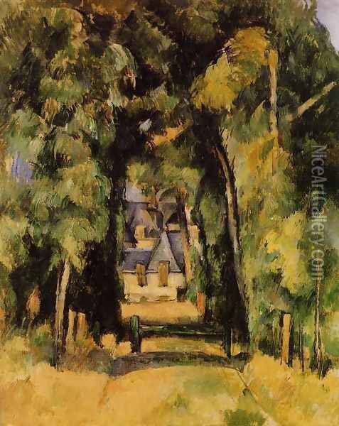 The Alley At Chantilly2 Oil Painting - Paul Cezanne