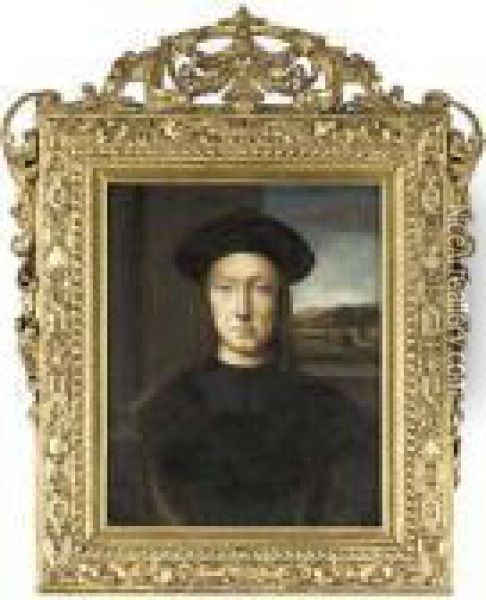 Portrait Of Guidobaldo Da Montefeltro Oil Painting - Raphael (Raffaello Sanzio of Urbino)