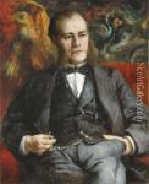 Portrait De Pierre-henri Renoir (the Artist's Brother) Oil Painting - Pierre Auguste Renoir