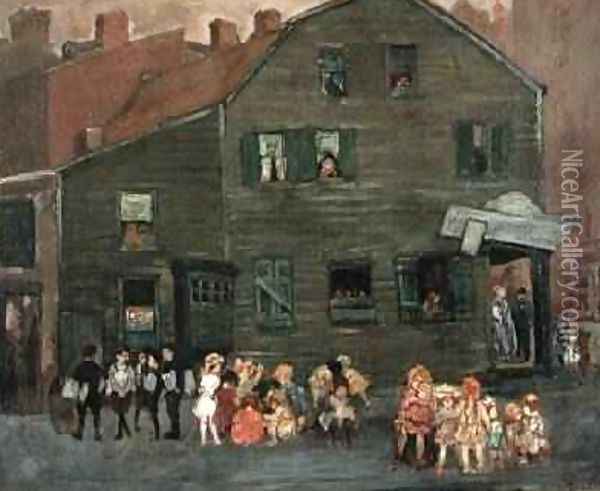 The Old House 1910 Oil Painting - Jerome Myers