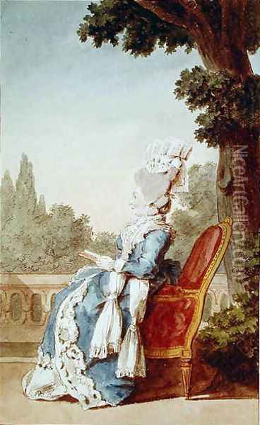 The Princess of Hesse-Darmstadt (d.1818) 1780 Oil Painting - Louis Carrogis Carmontelle