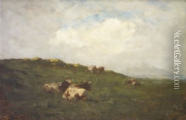 The Crest Of The Hill Oil Painting - Nathaniel Hone the Younger