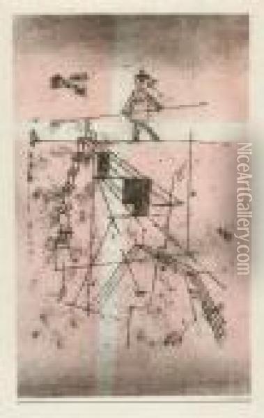 Derseiltanzer Oil Painting - Paul Klee